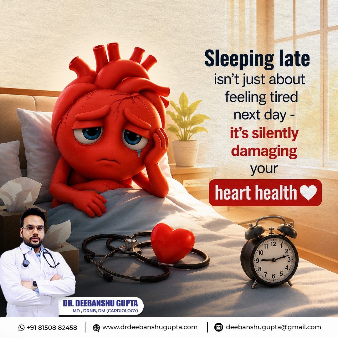 Sleeping Late and Heart Health: How Poor Sleep Can Increase Your Risk of Heart Disease